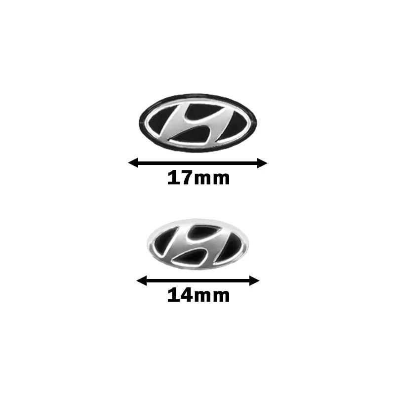 For Hyundai Creta Santa Kona Genesis Equus Coupe Elantra Car Logo Remote Control Key Badge Sticker Auto Emblem Decal Accessories XX42