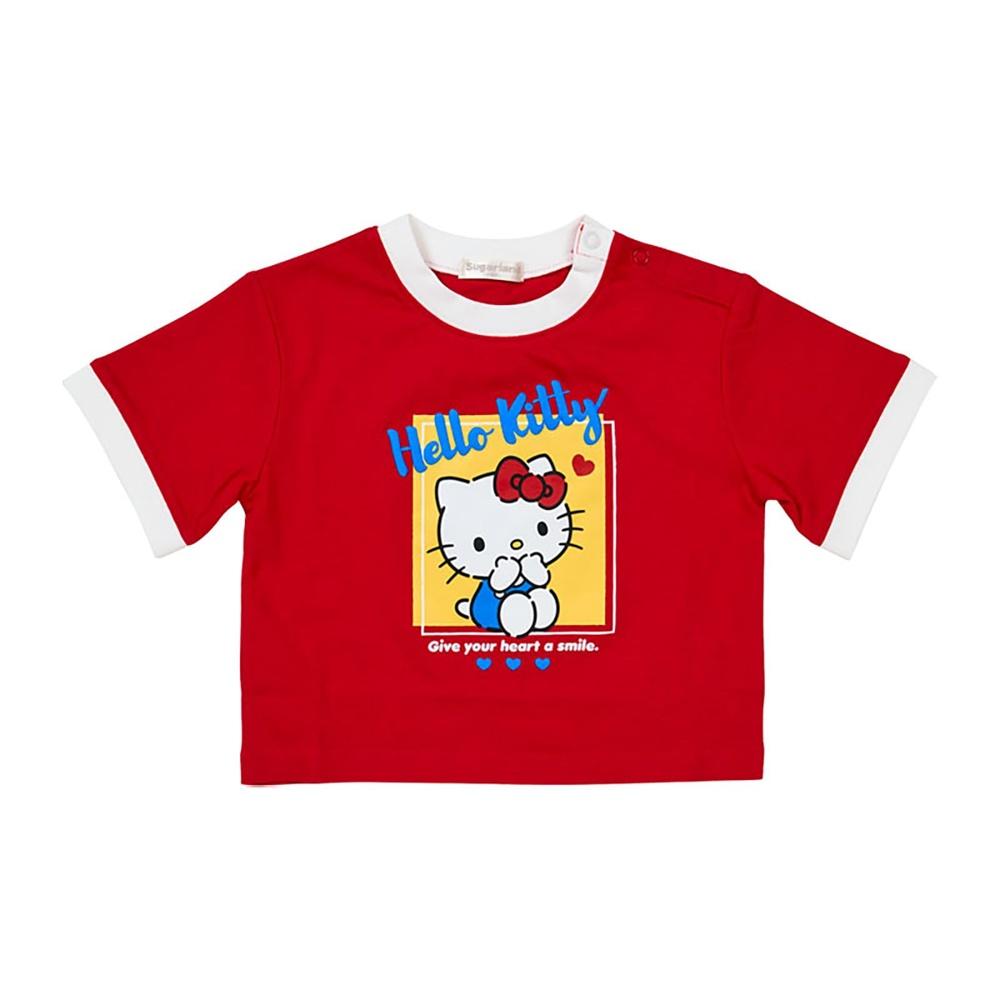 Sanrio Kids Short Sleeve T-Shirt Hello Kitty Red 90cm 865931