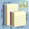 100/200 Pages of Horizontal Line Sticky Notes Colorful Posted It Note Pad Planner Sticker Notepad Memo Pad School Office Supply