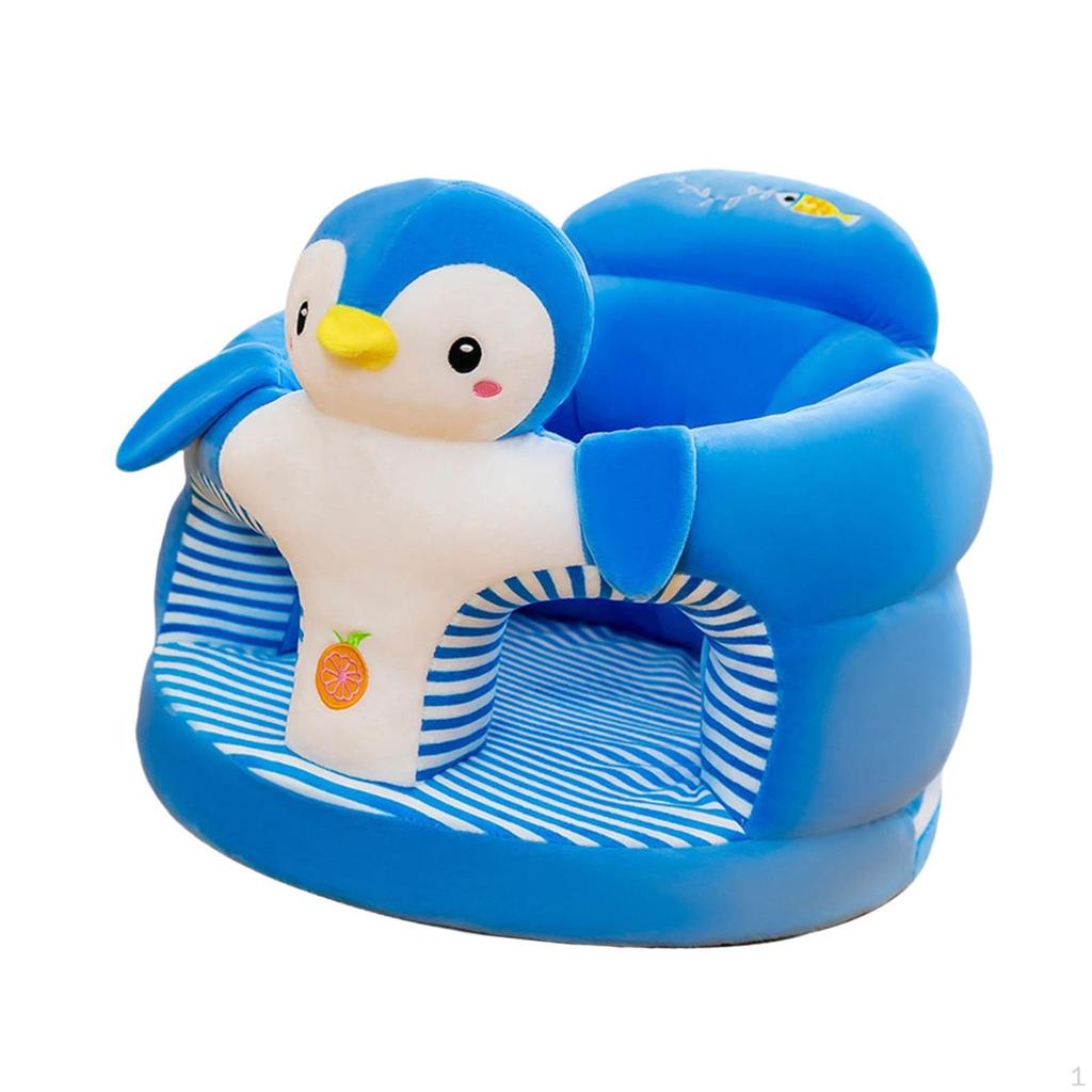 Baby Seat Chair Learning Sitting Support Sofa for Floor Car Indoor Penguin