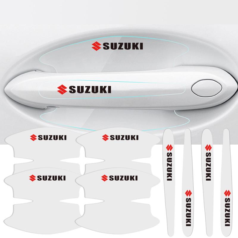  Pellicola Proteggi Maniglia Tazza Portiera Trasparente TLIN5 per Suzuki Jimny Samurai Vitara Swift Baleno SX4 Ignis Alto Kaiser