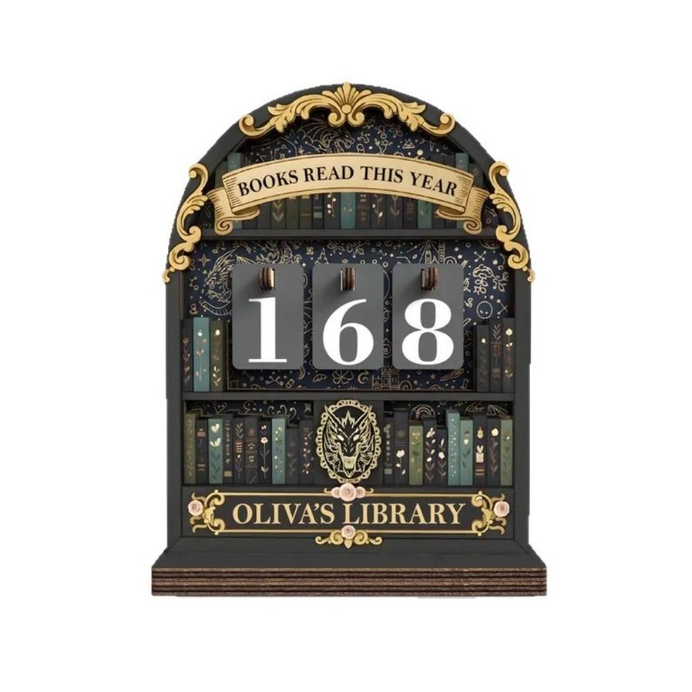 Handmade Reading Challenge Tracker Read This Year Eco-Friendly Reading Tracker Hanging Signage Personalized Books Read Tracker