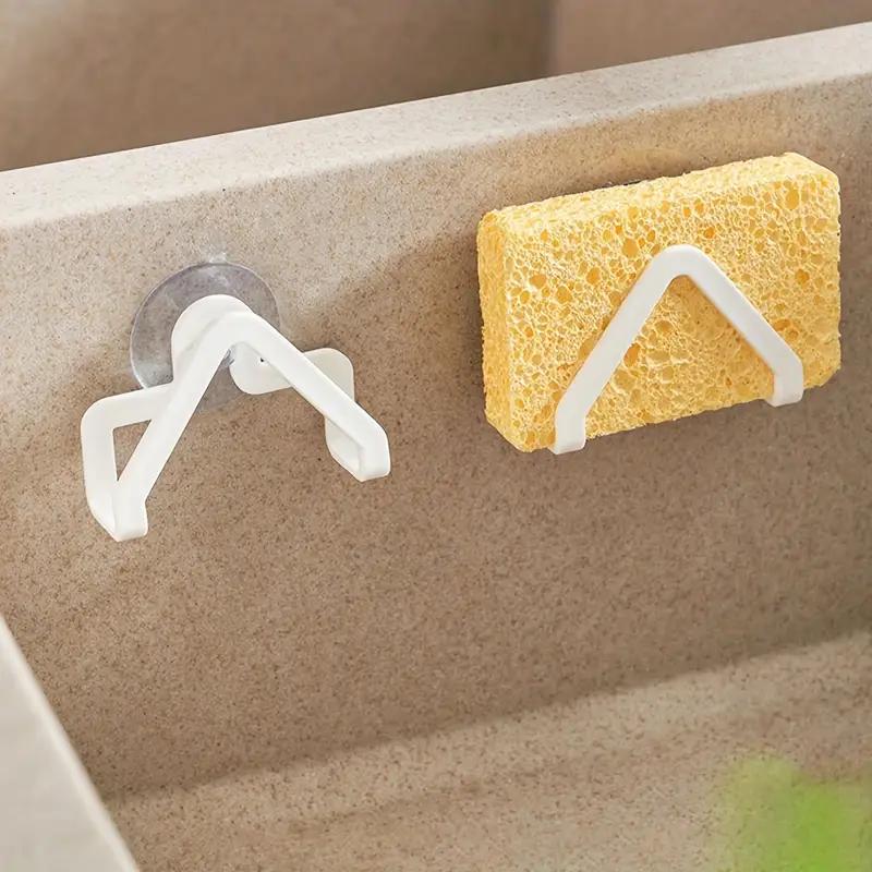 1PCS Kitchen Organizer Sponge Holder Soap Drying Rack Self Adhesive Sink Drain Racks Stainless Steel Sink Wall Storage Hooks