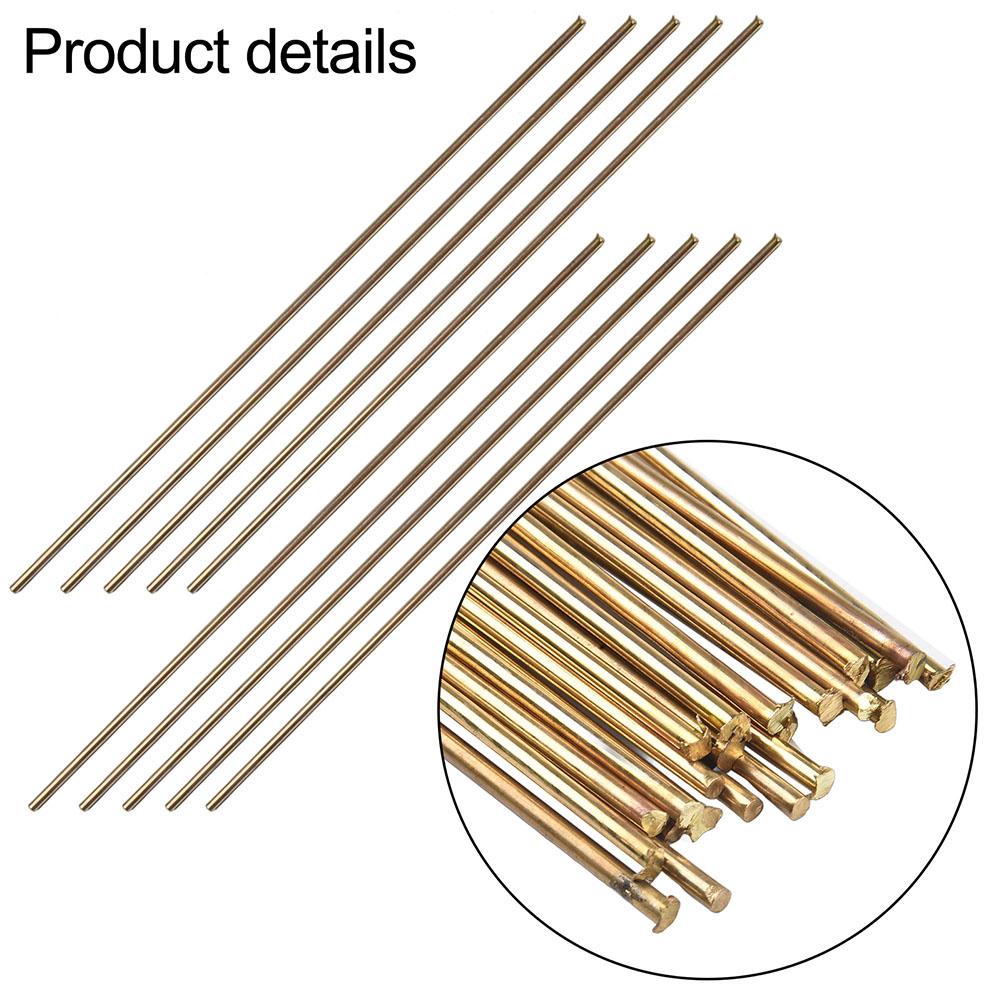 Brazing Wire (Set of 25) in Brass Material Perfectly Suited for Oxyacetylene Welding Applications at a Length of 250mm