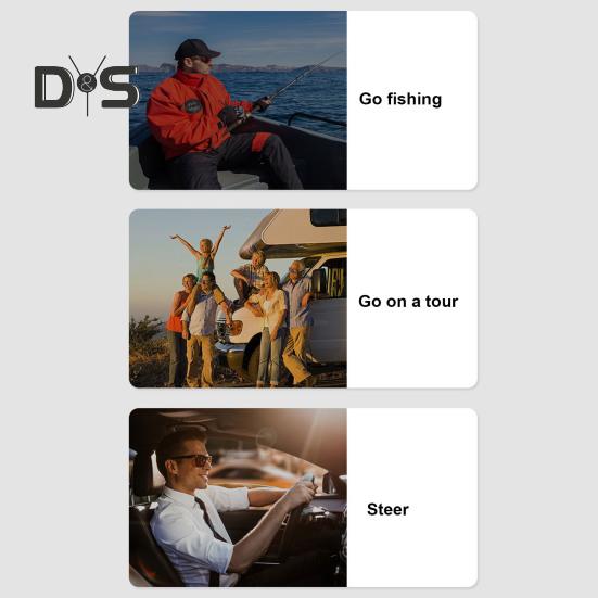 Ochelari polarizați rotunzi cu lentile cu filtru ND 1-9 viteze Ochelari de soare cu nuanță reglabilă Protecție UV Bărbați Pescuit pe plajă Conducere Ochelari de ciclism Ochelari