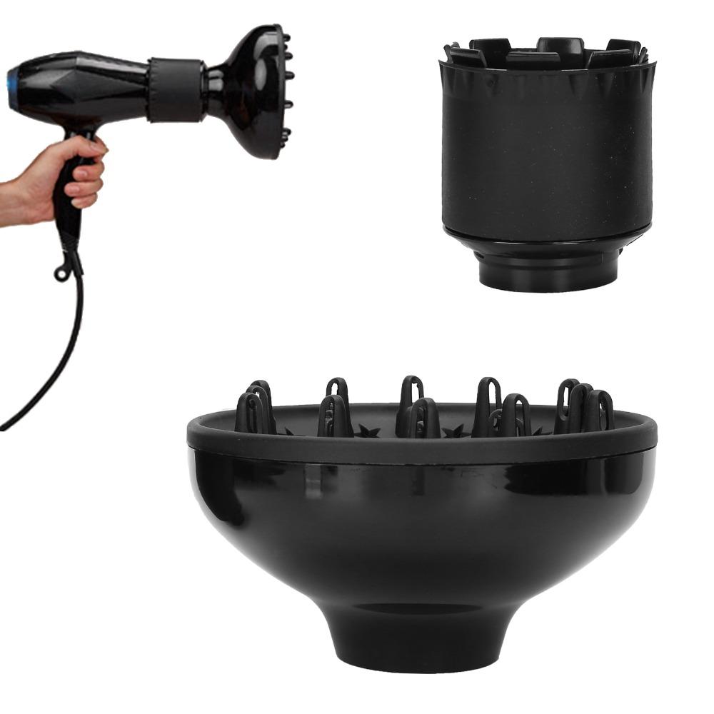 Adjustable Airflow Blow Dryer Diffuser Black Color Curly Hair Diffuser Home Use