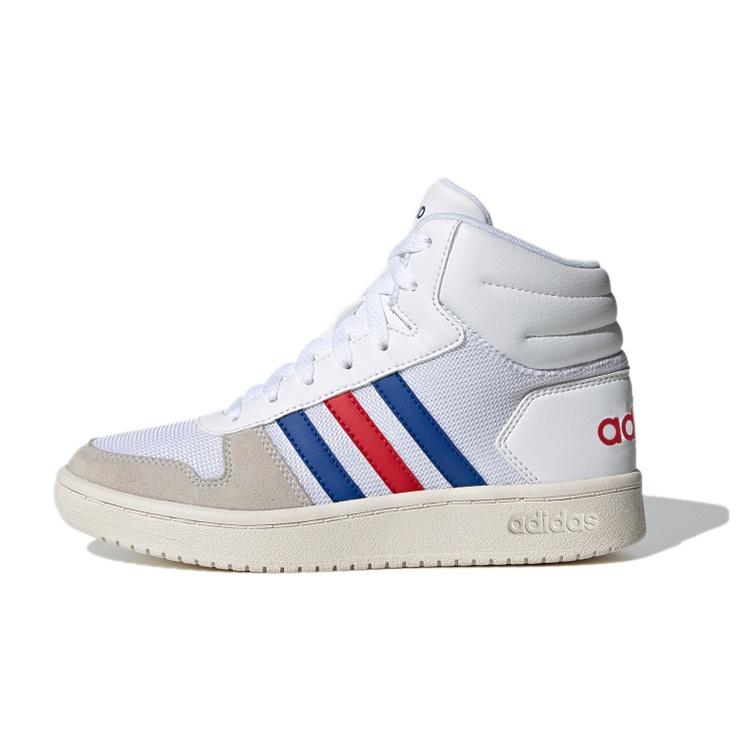(GS) adidas Hoops Mid 2.0  White Blue Red  Kids  FW9121 EU 35⅔