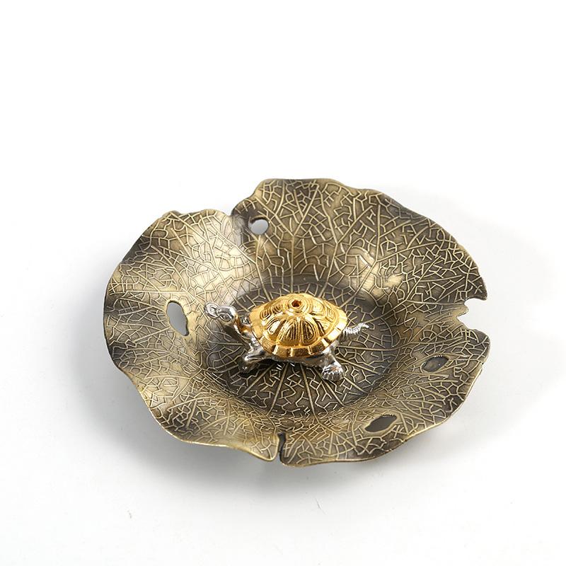 Vintage Incense Plate, Thread Incense Plate, Lotus Leaf Incense Plate, Tea Ceremony, Indoor Aromatherapy Stove, Home Decoration