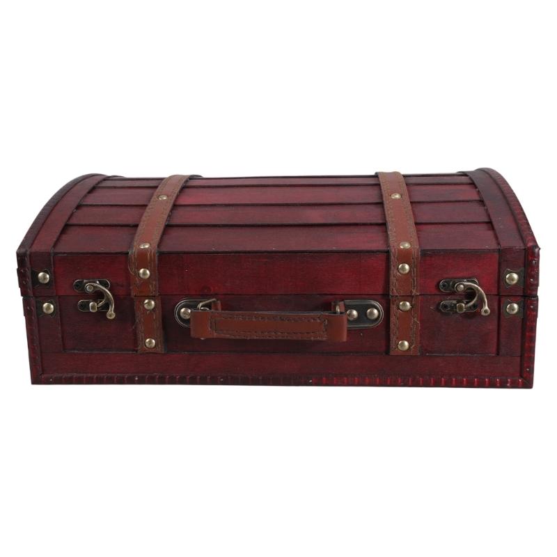 Multipurpose Decorative Wood Storage Box for Small Items and Jewelry with Antique Styles and Vibranting Color Designs