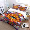 Eye surrounded by sun. Bedding sets Duvet cover sets Duvet covers Pillowcases(1*Duvet Cover 2*Pillowcases without duvet insert)