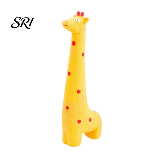 Cute Animal Dog Toy Latex Squeaky Giraffe Elephant Dogs Chew Teeth Cleaning for Aggressive Chewers Fetch Tug-of-War