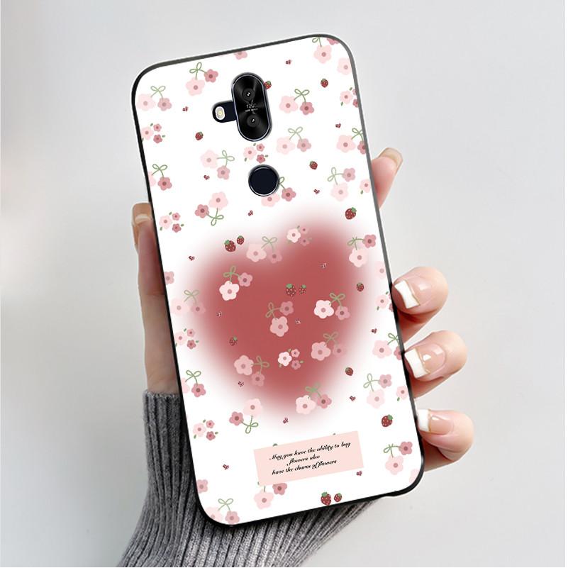 Luxury Fashion Flower For Asus Zenfone 5 Lite ZC600KL 5Q ZC600KL X017DA Silicone Phone Case Protective Back Shell Soft TPU Cover