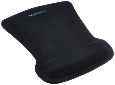 AmazonBasics Podkładka pod mysz Żelowa podkładka pod mysz z podpórką na dłonie 20 x 25 cm