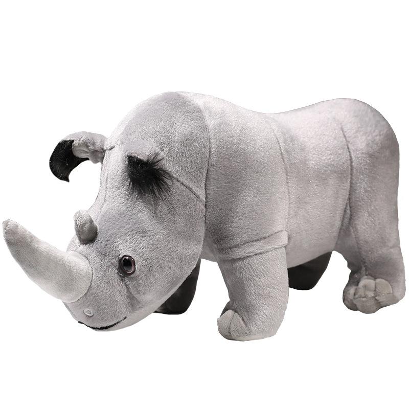

Plush Rhino Simulation Toy Boys Animal Stuffed Doll Childern Present Birthday