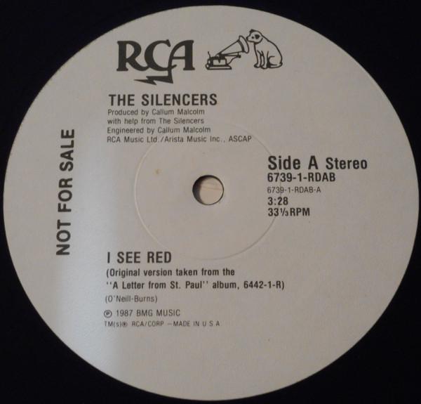 

12inch Record SILENCERS - I See Red 67391RDAB RCA 1987 US Rock Used