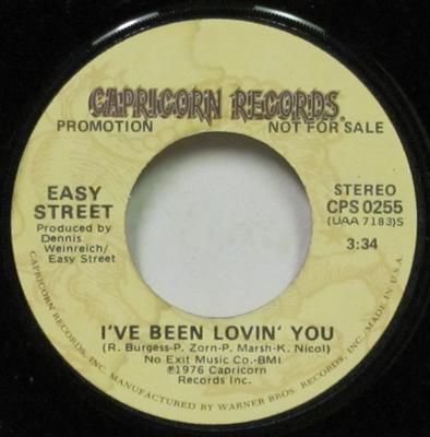 7-Zoll Schallplatte EASY STREET - I've Been Lovin' You  CPS0255 Capricorn Recor 1976 US Rock Gebraucht