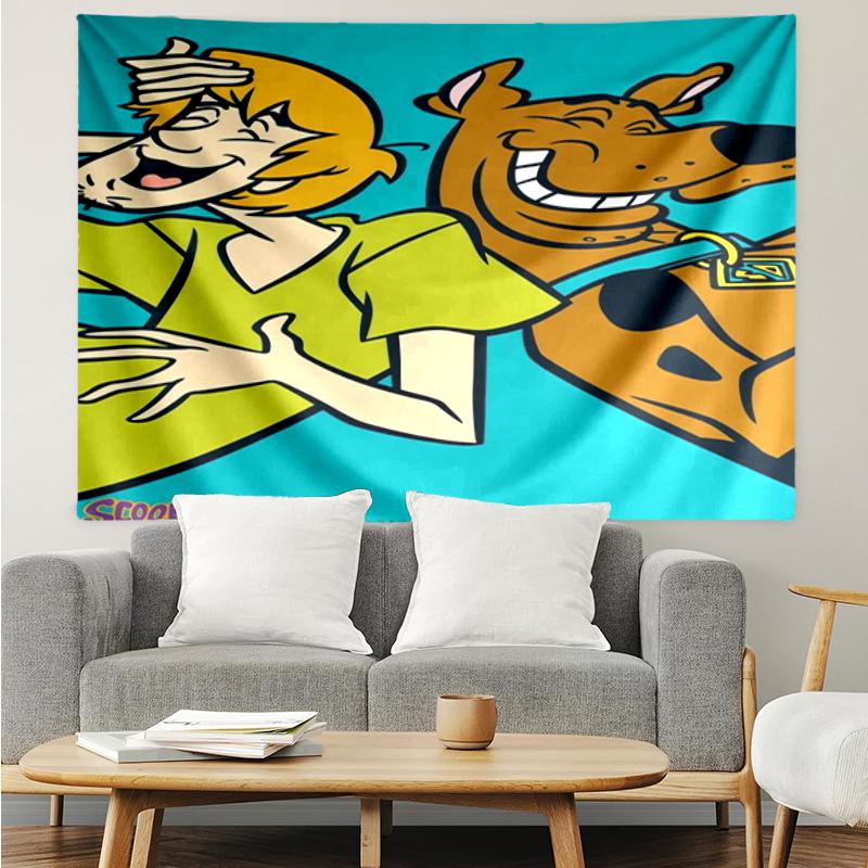 1PC Scoo-dog Mystery Night K-pop Music Group Tapestry Accessories for Bedroom,Livingroom, Dormitory Room Wall Decor Fan Birthday Gifts