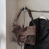 Brown Vintage PU Crossbody Bag Handbag Female Tote Bag Creative Suede Velvet Shoulder Bag  Outdoor
