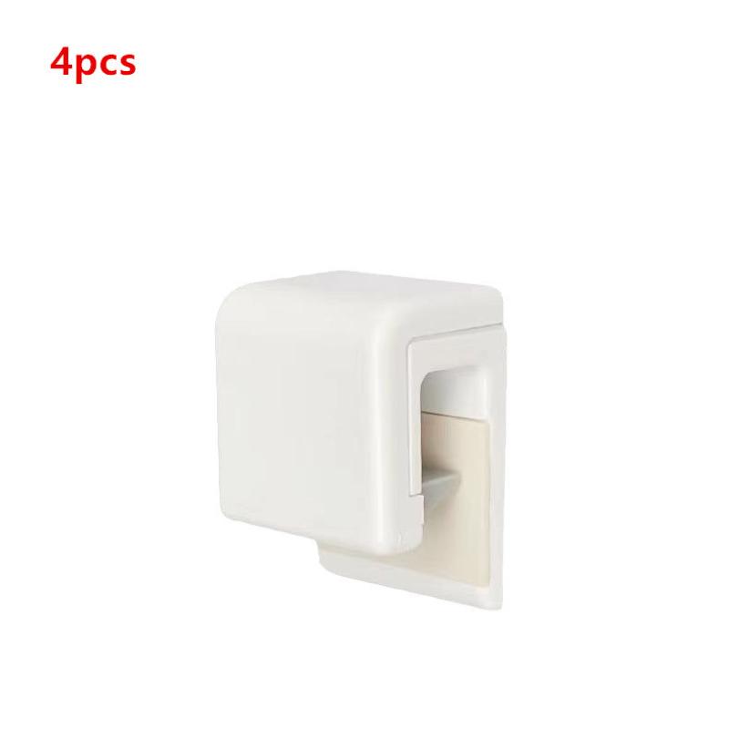 

2/4/6Pcs Punch-Free Toothpaste Wall Holder Bathroom Wall Mounted Facial Cleanser Holder Rack Towel Hanging Organizer 4PCS