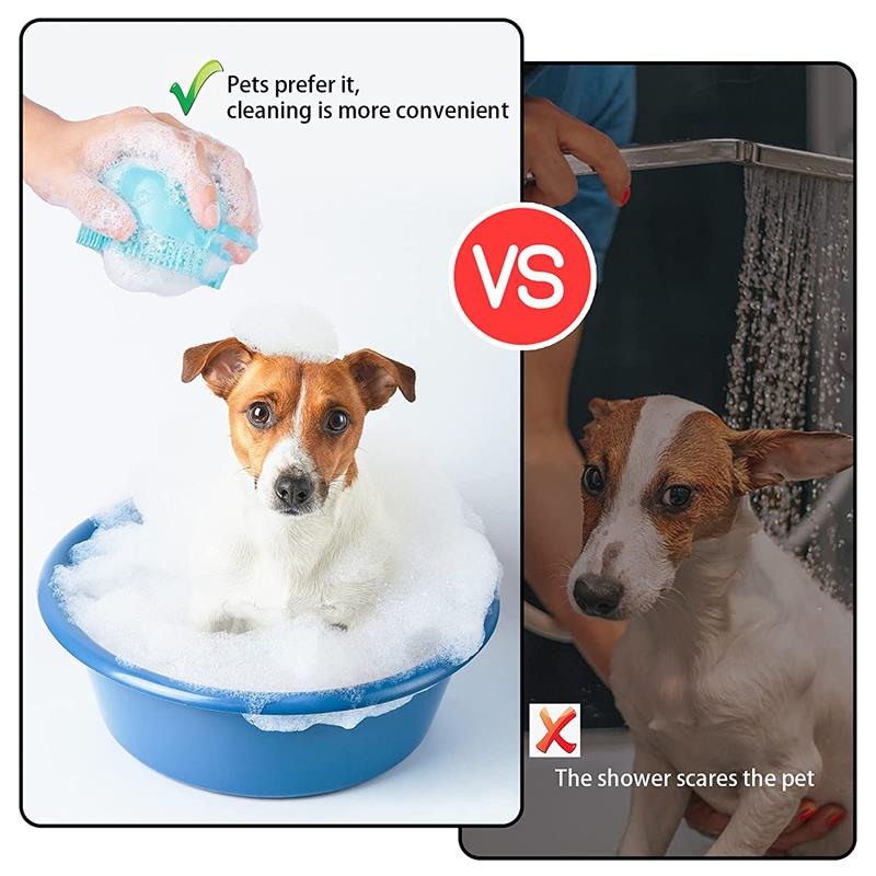Miękka silikonowa szczotka dla psa szampon dla zwierząt masażer szczotka do kąpieli dla psów koty mycie łazienki narzędzia do pielęgnacji zwierząt akcesoria dla psów