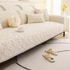 New Cream Style Thick Sofa Cover Fabric Anti Slip and Warm Straight Row Sofa Cushion Modern and Simple Style Autumn and Winter