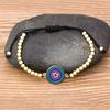 Nidin Men Trendy Turkish Evil Eye Handmade Beads Bracelet Pave CZ Eye Lucky Rope Bracelet Adjustable Female Party Jewelry Gifts