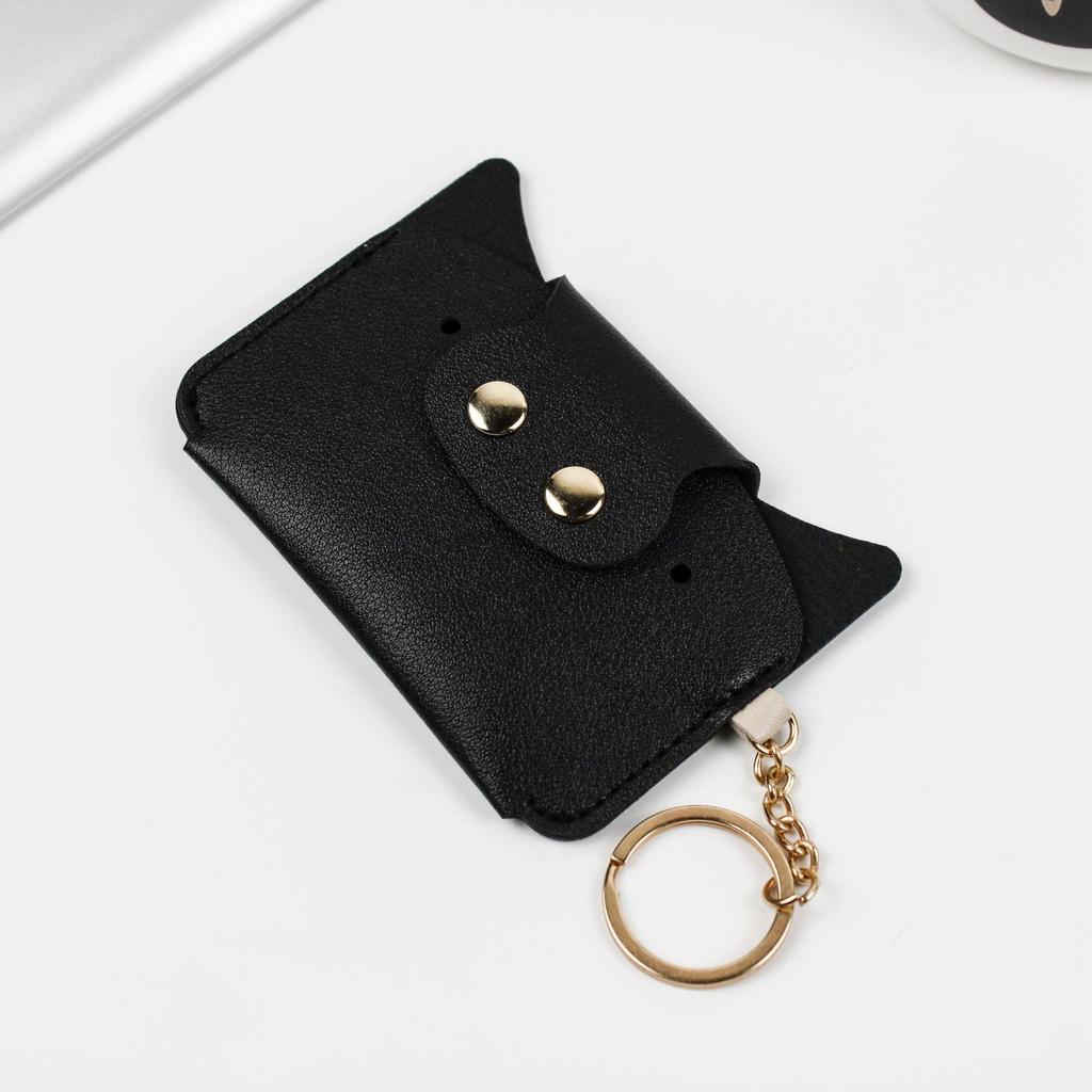 Trendy Cartoon Card Holder & Coin Purse with Keychain