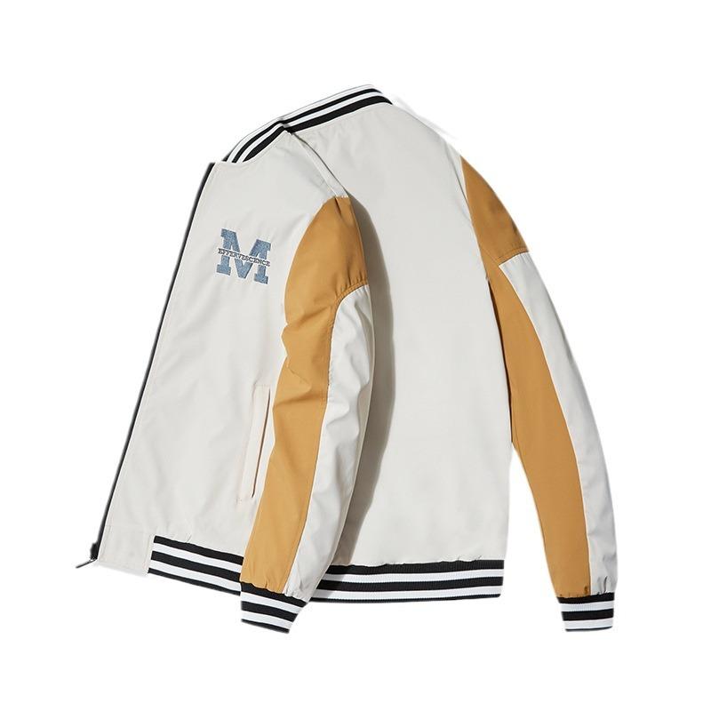 American Baseball Jersey Men's Spring and Autumn Color Matching Handsome Jacket Jacket Men's Spring Thin Top