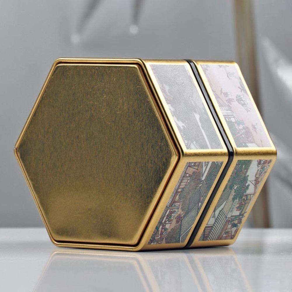 Hexagonal Tea Set Accessories Tea Storage Container Tea Pot Tea Storage Tank Tea Box Tea Organizer
