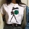 Sommer Urbanes Mädchen Übergröße Rundhals Bedruckt Cartoon Locker Baumwolle Kurzarm Oberteil T-Shirts Damen