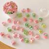 10pc mini faixa de cabelo do bebê kawaii dos desenhos animados floral animal elástico corda de cabelo para a criança menina pequena tumb faixa de cabelo adorável headwear