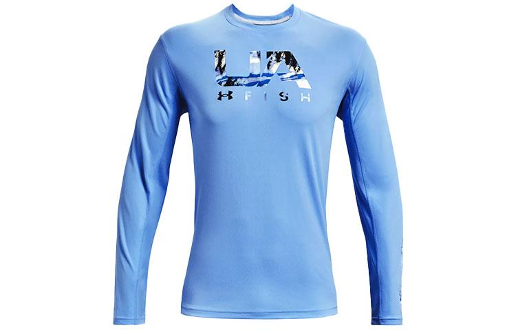 Under Armour Long Sleeved T Shirt Men s Carolina Blue 1361272-475 XL