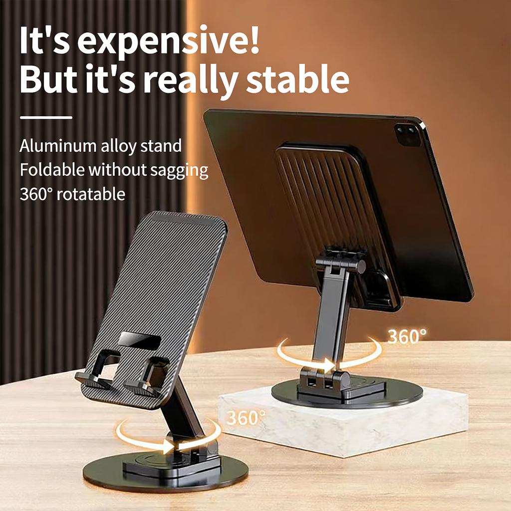 Adjustable Mobile Phone Holder Metal Desktop Folding Tablet Support Bracket Universal Cell Phone Stand For IPhone IPad Xiaomi