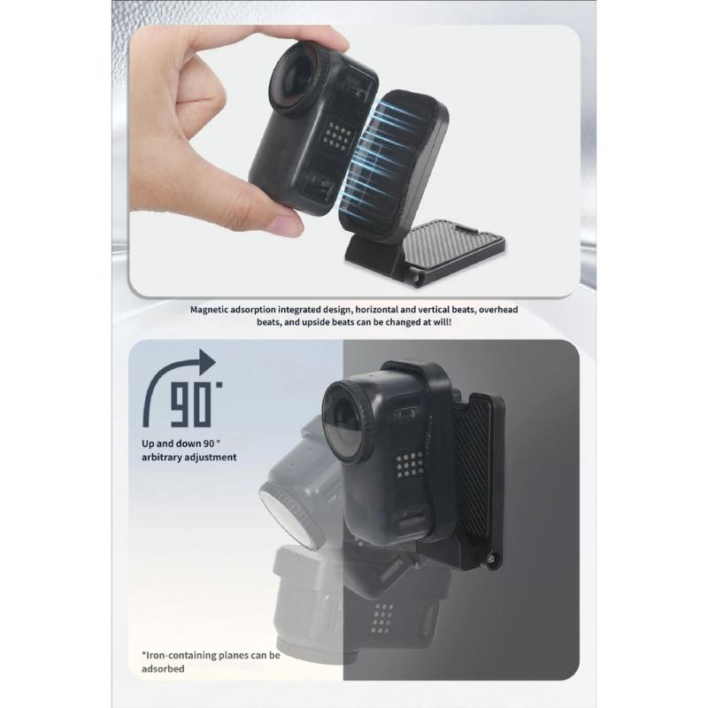 Magnetic Cap Clip Holder Mount For Mini Action Camera Strong Magnetic Stand Powerful Suction Holder
