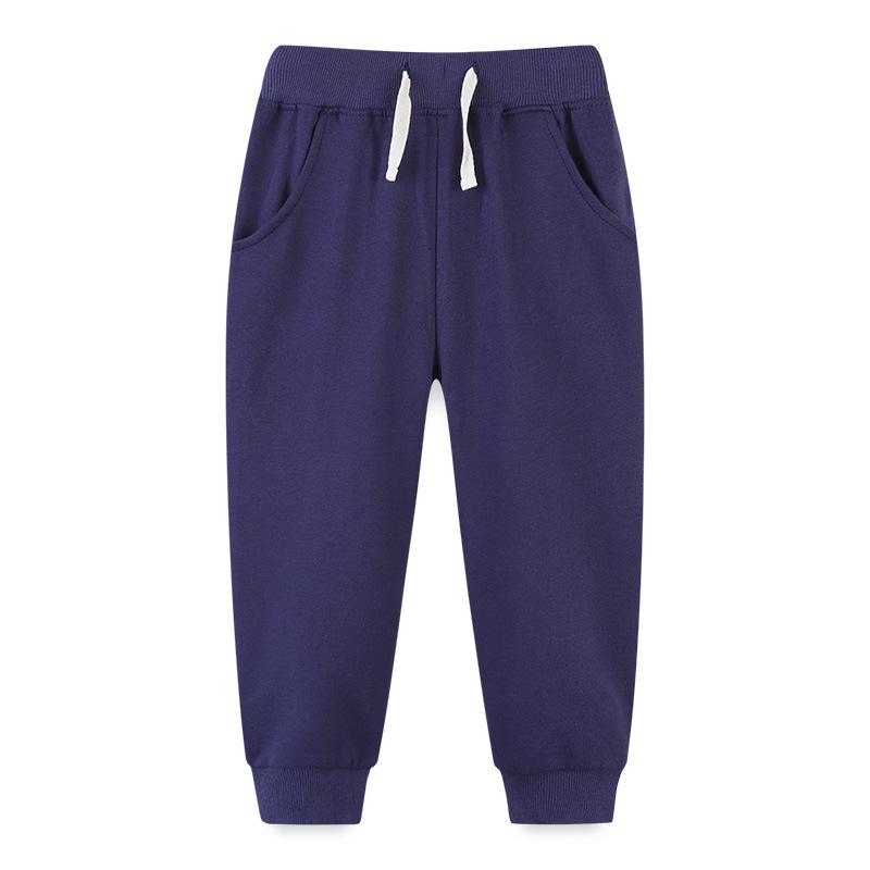 Autumn Kids' Cuffed Sweatpants - Euro-American Style for Small and Medium Children