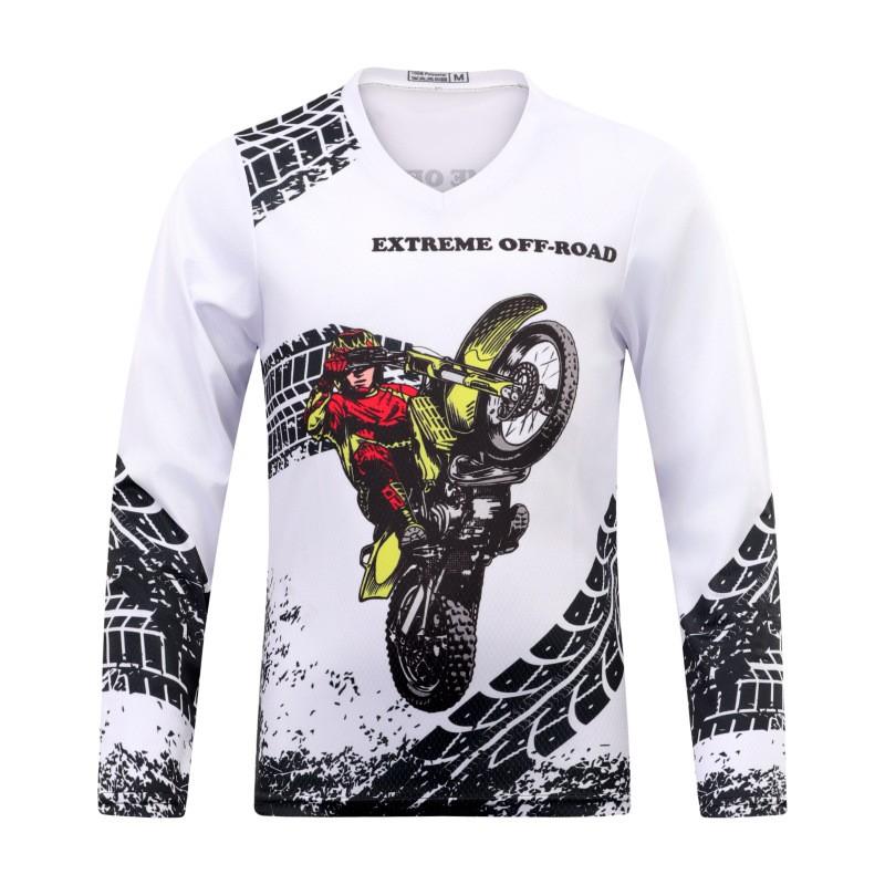 1 Kids Long Sleeve Mountain Bike Cycling Jersey Breathable Quick Dry Outdoor Sports Shirt Downhill BMX Trail Riding