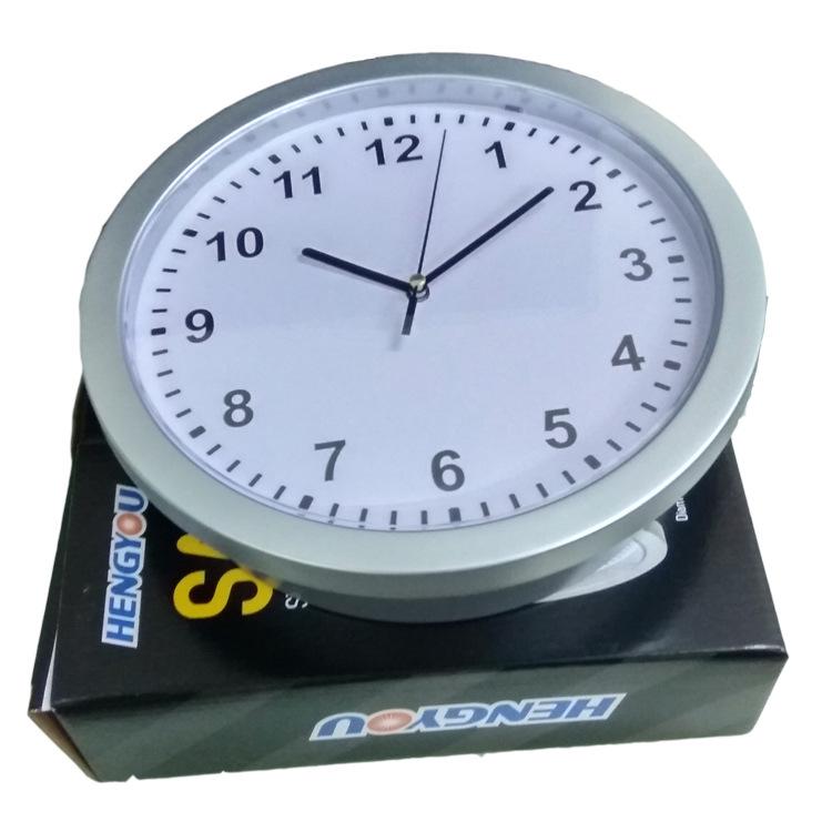 Silent Wall Clock with Hidden Storage for Home Decor