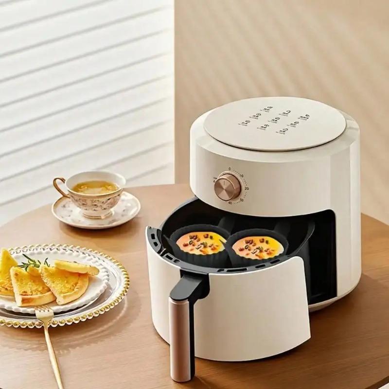 Heißluftfritteusen-Körbcheneinlagen und Backförmchen Perfekt zum Kochen von Eiern Cupcakes Antihaftbeschichtet Ofen- und Spülmaschinenfest Küchenwerkzeuge