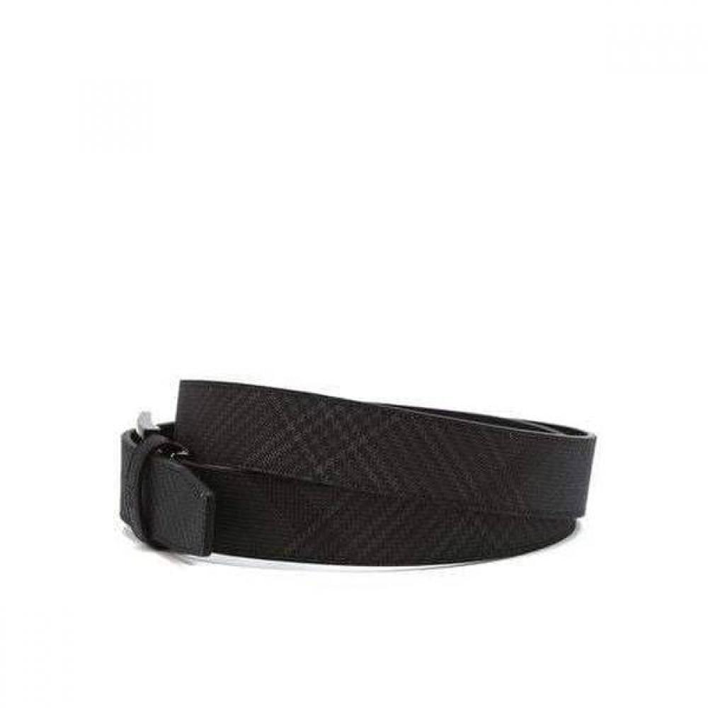 Daks Leather Billet Belt Black Check Dbbe6f167bk