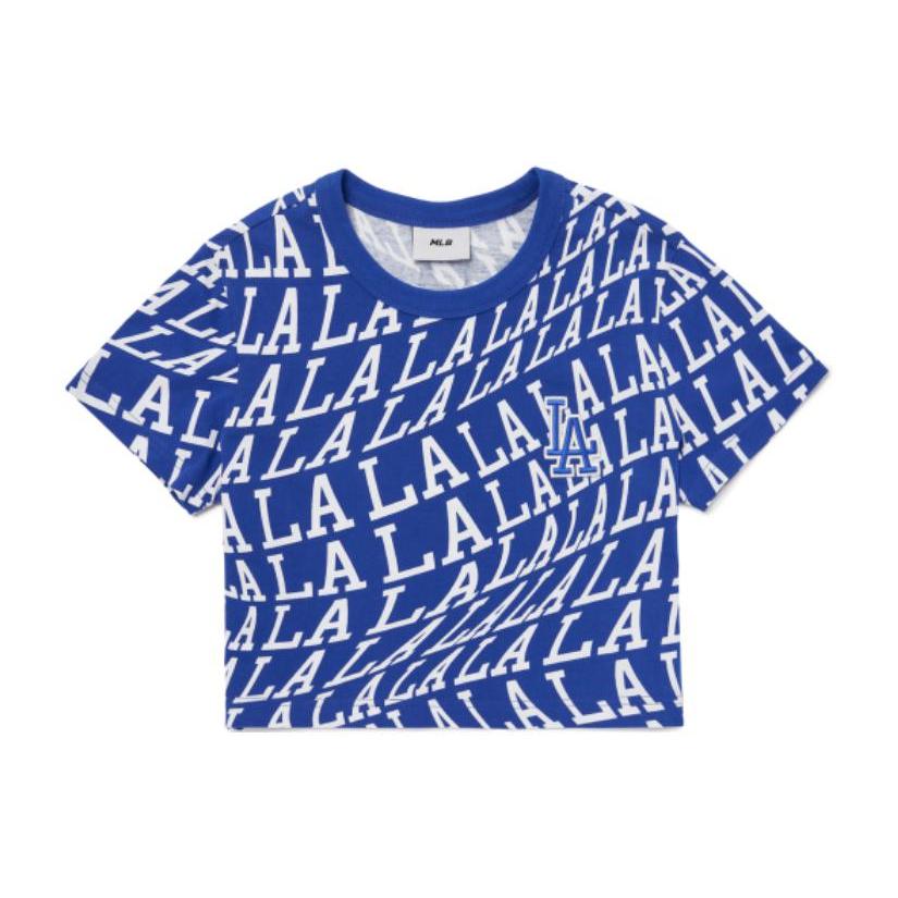 

New MLB Crop Tops Women s Blue 3FTS61023-07BLS XS