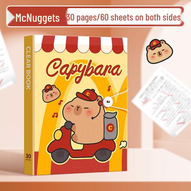 Landscaping Sticker & Photo Album A5 Loose-Leaf, Polaroid & Postcard Card Holder, A4 Single Grid Large