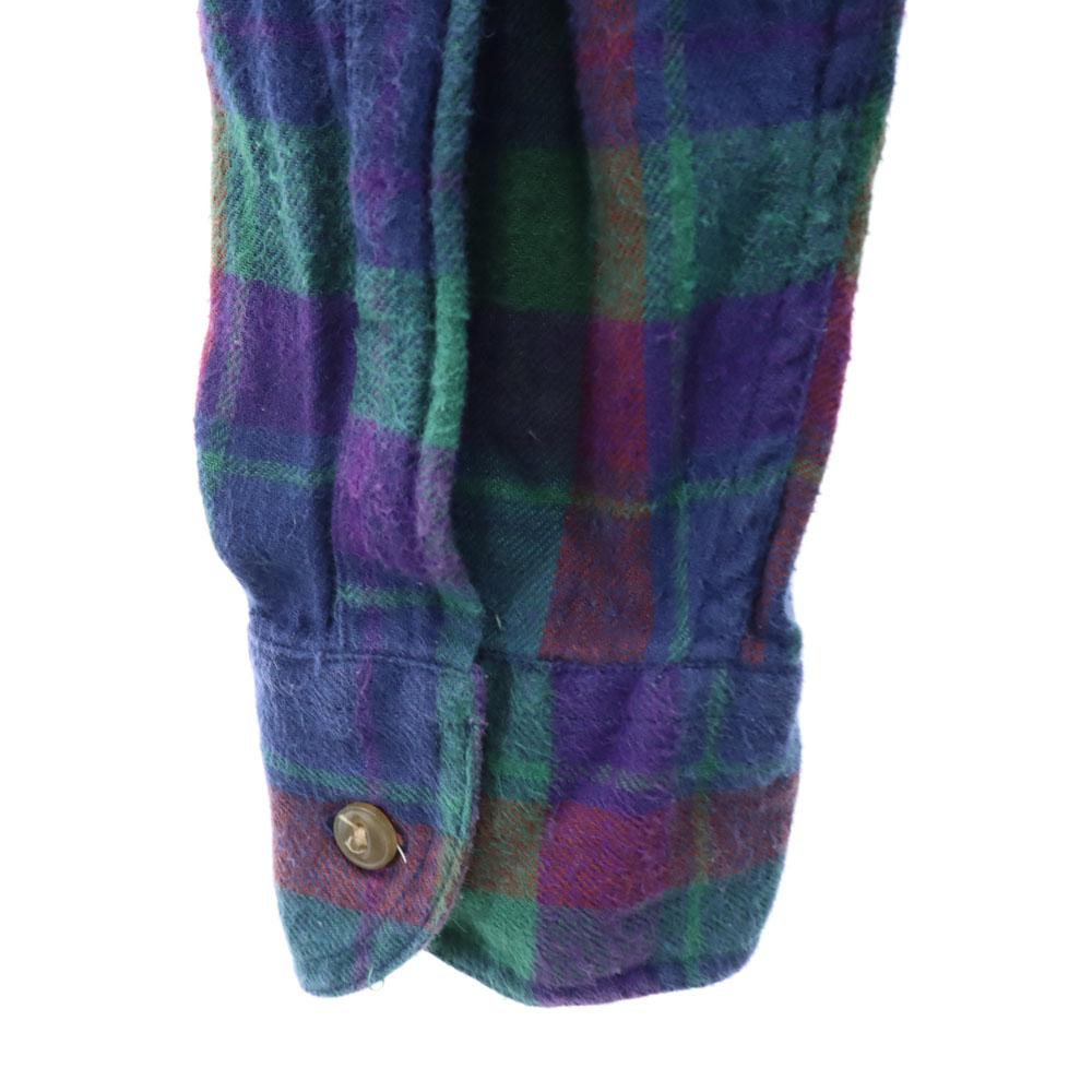 RALPH LAUREN 80s Vintage Chaps Check Pattern Long sleeve Button down shirt Men's Used