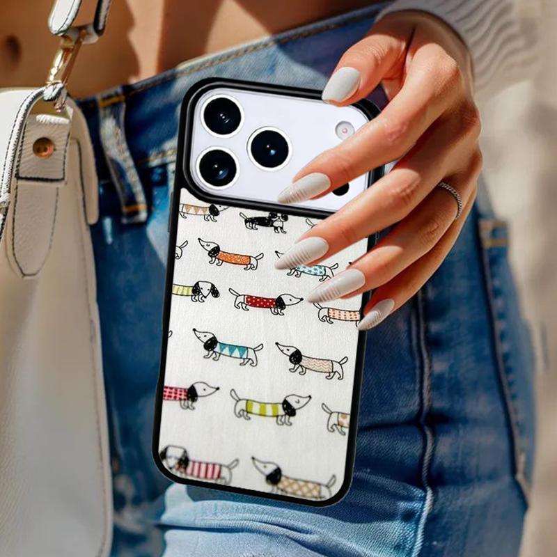 Dachshund Sausage Dog Doxie Phone Case For iPhone 17 Air 14 15 13 12 Max Cover For Apple 14 15 16 16e 11 Pro Max Plus Coque