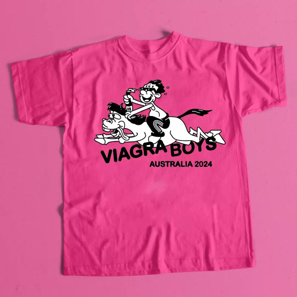 Viagra Boys Тур 2024 Австралия Футболка Полный Размер S-5XL Унисекс Футболка M