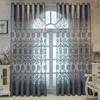 European-style Jacquard Curtains with Grommet Top for Living Room Bedroom Study Dining Room Balcony Office Home Decoration