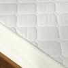 New Arrival Solid Color White Thicken Velvet Quilted Mattress Cover Queen Customized Plush Bed Cover Not Included Pillowcase