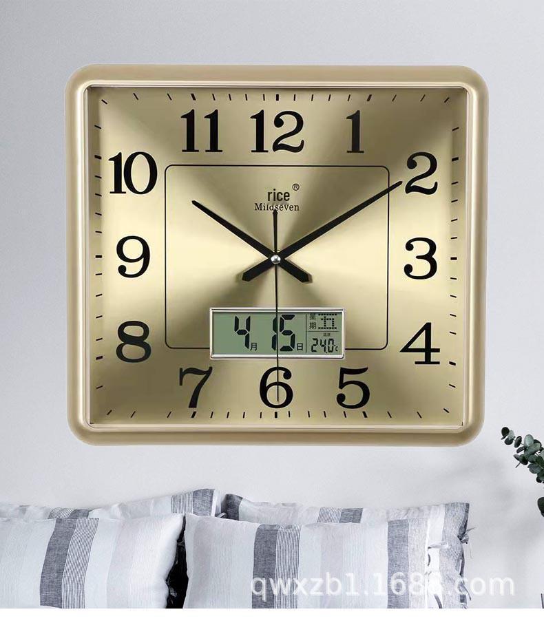 Silent Quartz Wall Clock for Living Room & Bedroom – Stylish and Simple Design