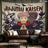 Jujutsu Kaisen Wall Tapestry Aesthetic Wall Hanging Printed Fabric Blanket Decorative Tapestries For Bedroom Living Room Home Decor
