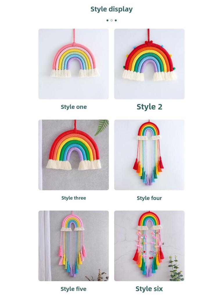 Traumfänger Regenbogen Quasten Ornamente für Heimdekoration
