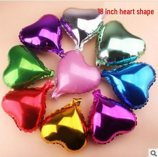 18" Herzförmiger Folienballon für Hochzeiten & Valentinstagsfeiern